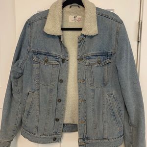 Shearling-lined Denim Jacket